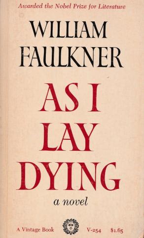 Book cover for William Faulkner's "As I Lay Dying"