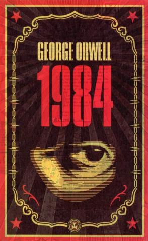 book cover for "1984"