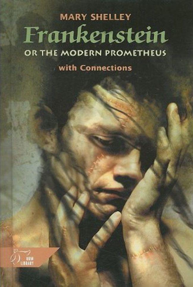 Book cover for Mary Shelley's "Frankenstein"