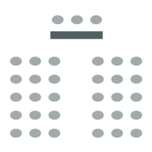 panel presentation room setup icon